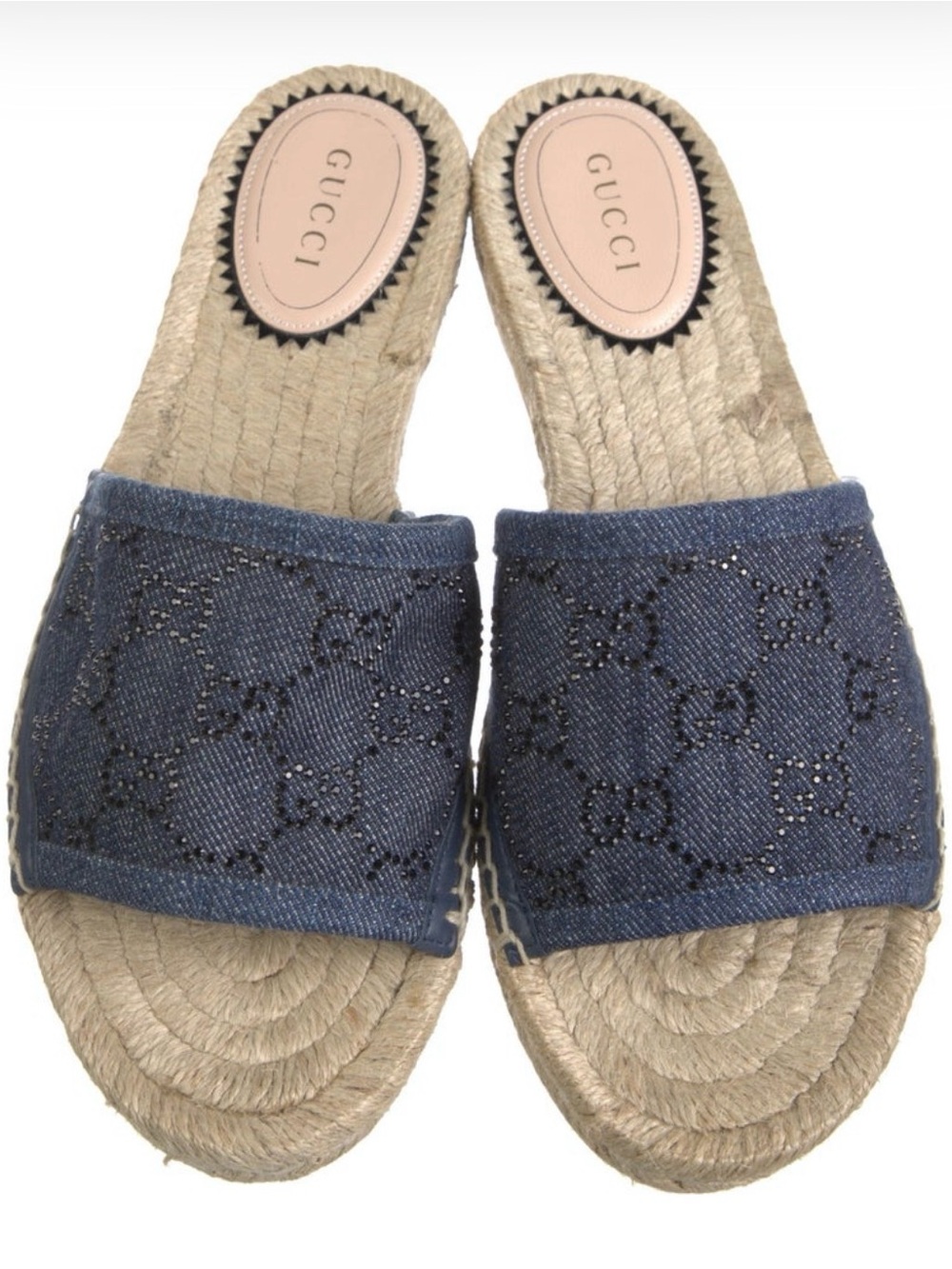 Gucci Double G Espadrille Slides